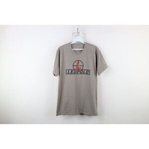 Vintage Y2K Leupold Stevens Mens Medium Spell Out Tactical Gun Sights T-Shirt
